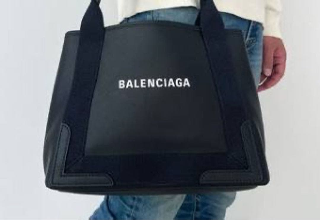 BALENCIAGA NAVY CABAS トートバッグ