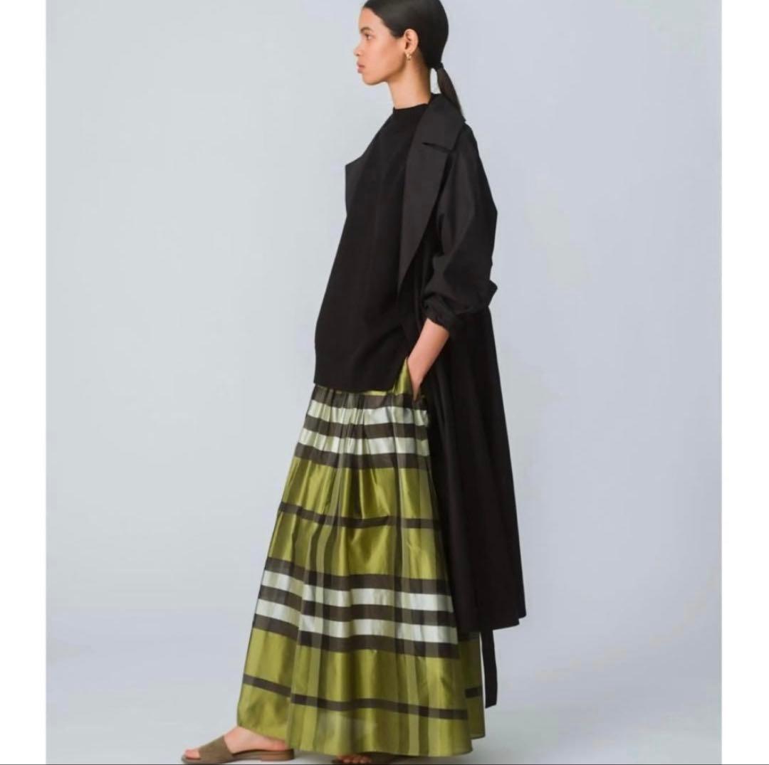 ebure(エブール)ハイカウント シルクコットン トレンチ コート