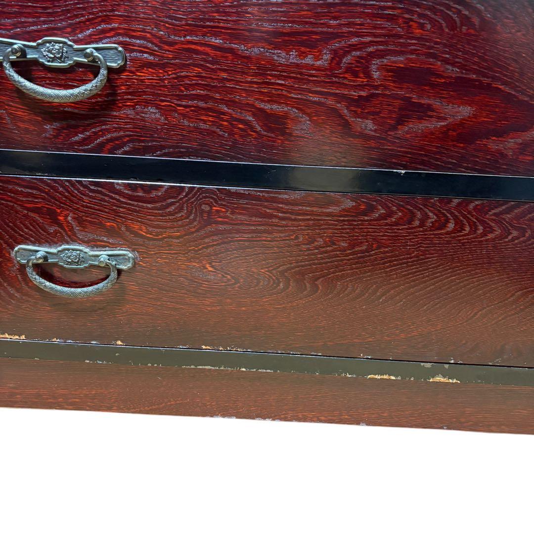 昭和レトロ　和箪笥 時代箪笥 和箪笥　金具付き 木製　民芸家具 アンティーク調