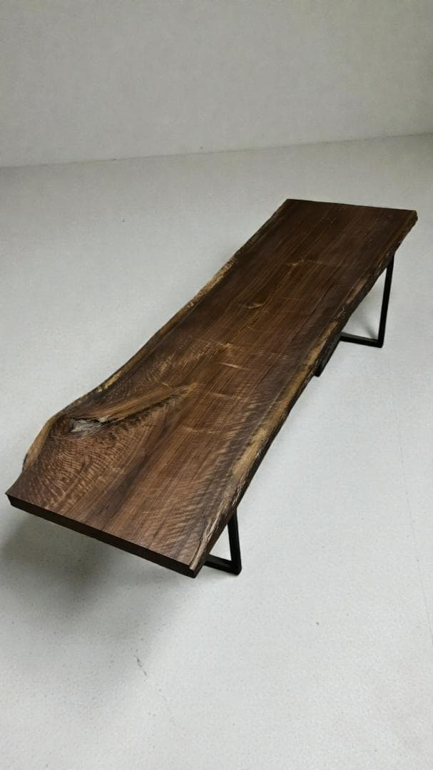 ウォールナット一枚板2200mm｜深い色艶と静かな存在感が美しい無垢天板