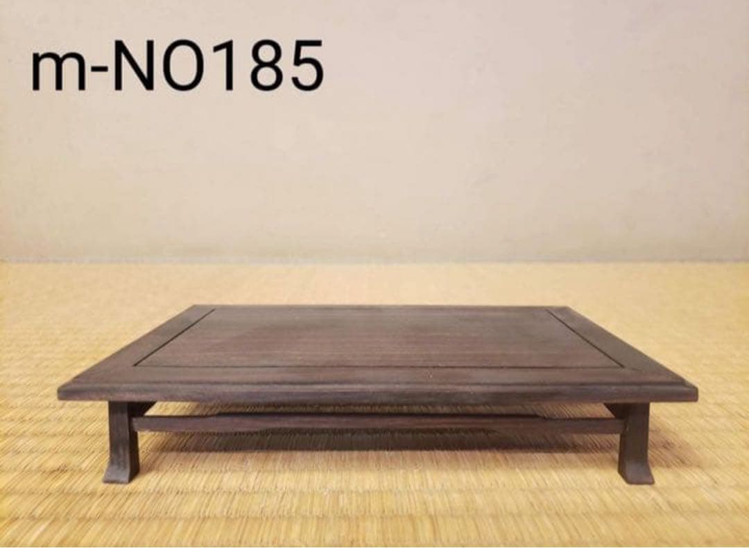 小品盆栽花台　タガヤサン無垢　オリジナル花台　鉄刀木無垢　18.5センチ