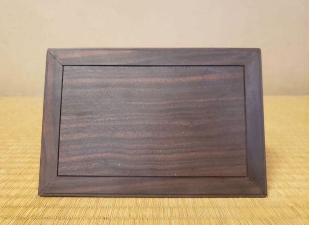 小品盆栽花台　タガヤサン無垢　オリジナル花台　鉄刀木無垢　18.5センチ