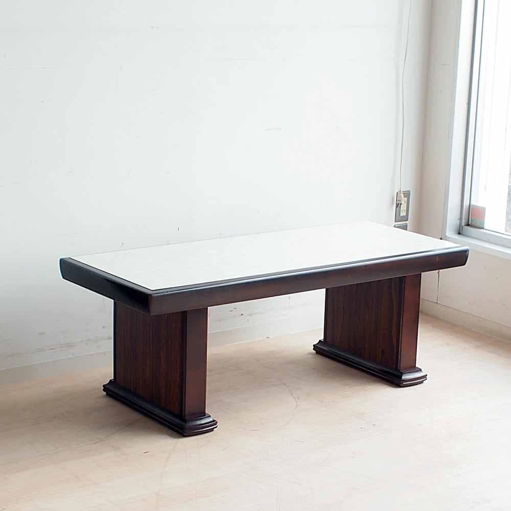 70's ジャパンヴィンテージ センターテーブル 大理石調天板 ZR24408