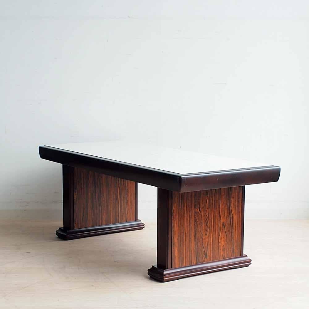 70's ジャパンヴィンテージ センターテーブル 大理石調天板 ZR24408