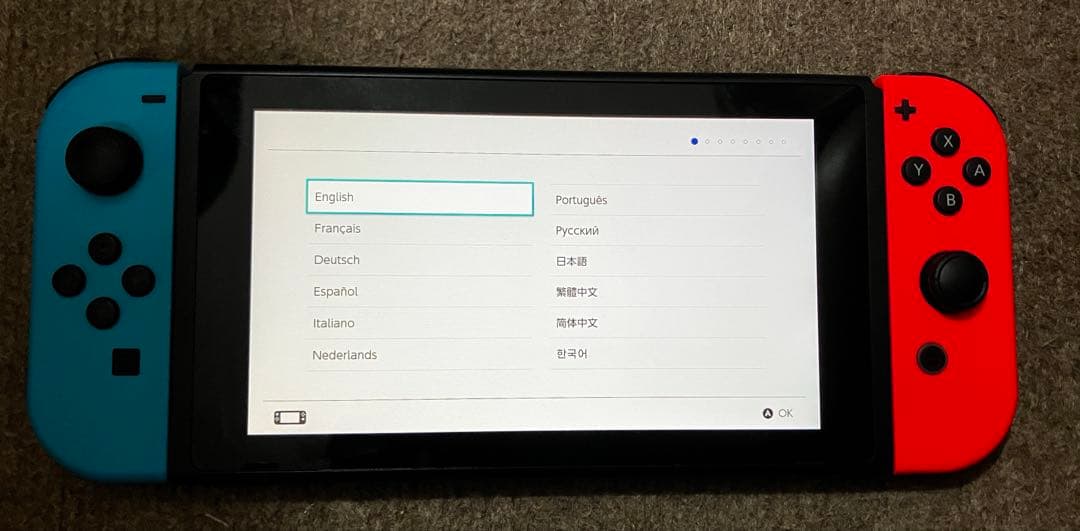 Nintendo Switch 本体 青/赤 液晶保護フィルム付 ヨドバシ購入