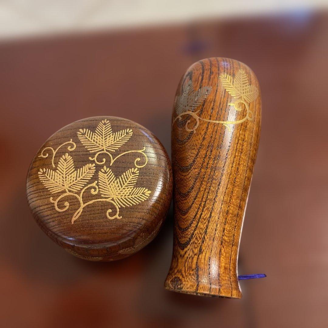 茶道用羽根・箸・木製器具セット