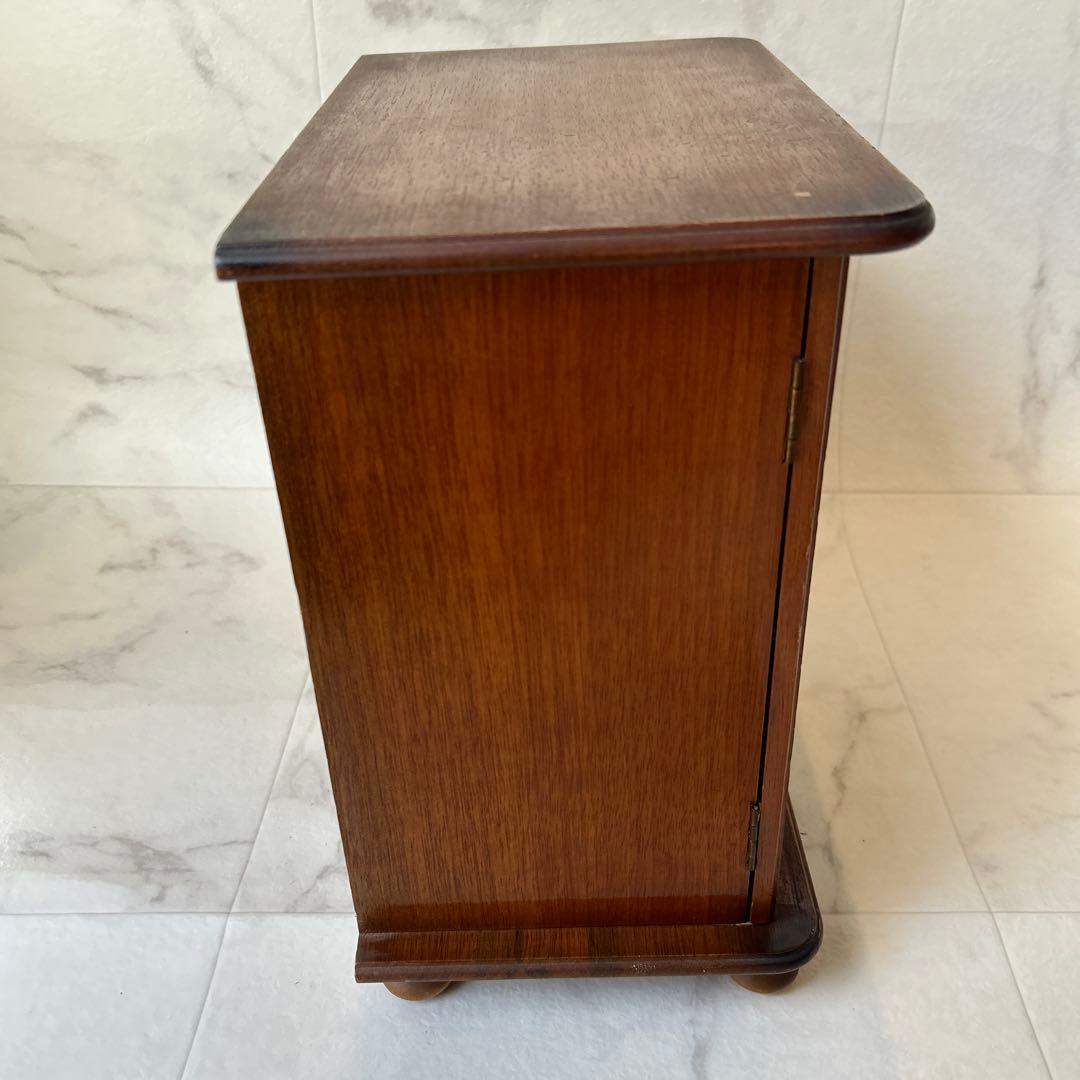 希少 木製オルゴール 四季の歌 ジュエリーBOX 日本製