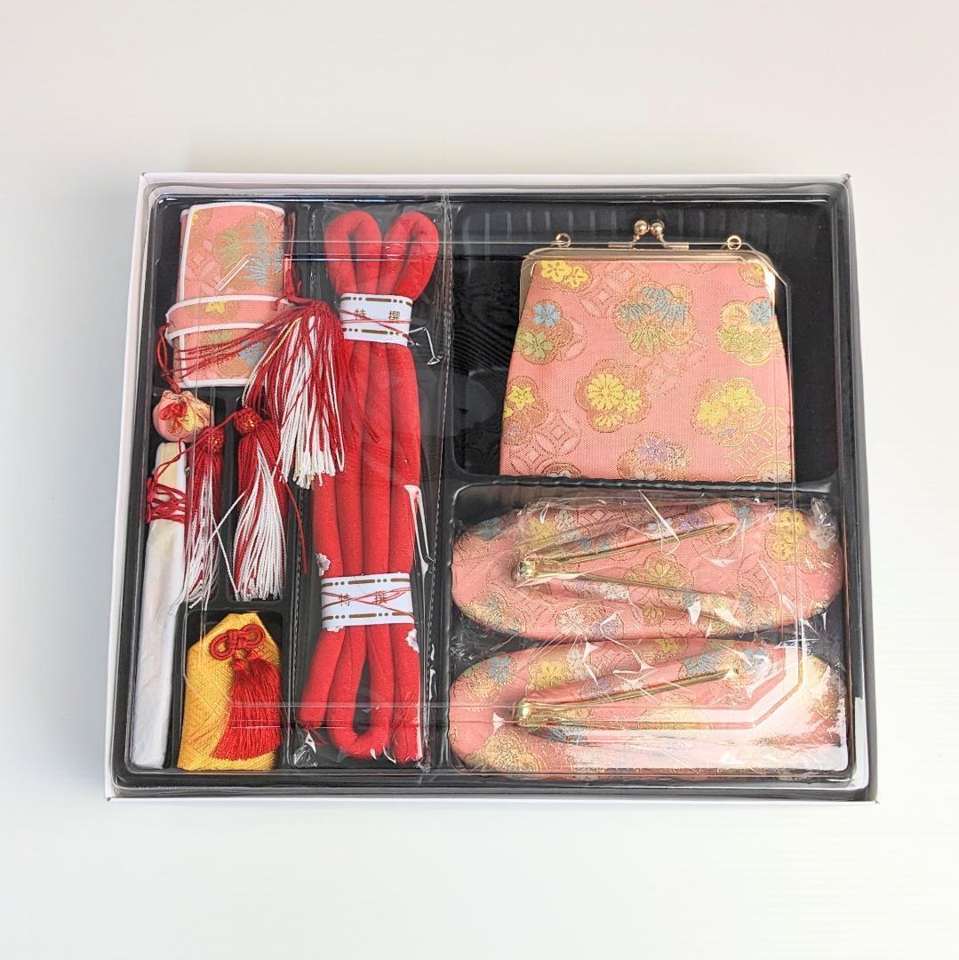 七五三 7歳 四つ身用 草履バッグ 筥迫セット ピンク