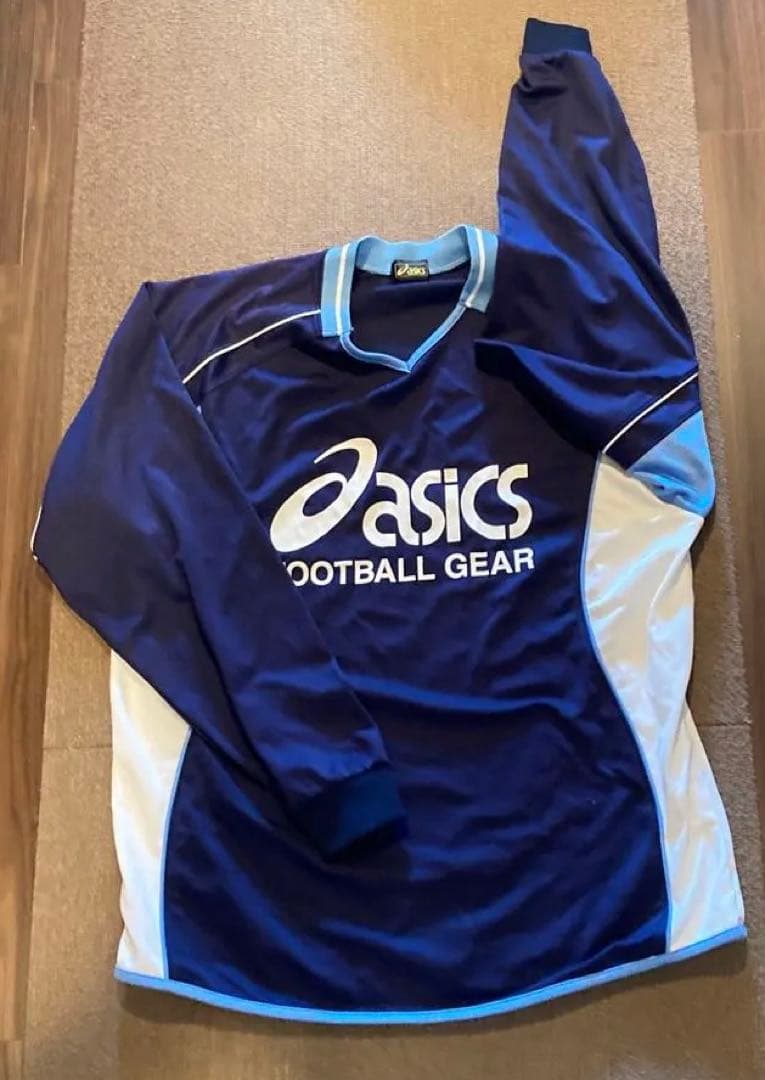 asics ジャージ 黒/青
