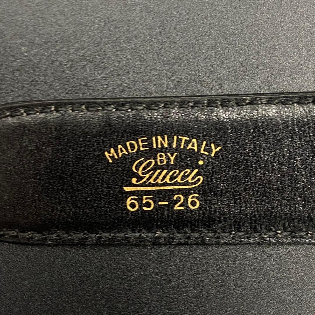 【美品】グッチ Gロゴ ベルト バックル ロゴ ブラック レザー