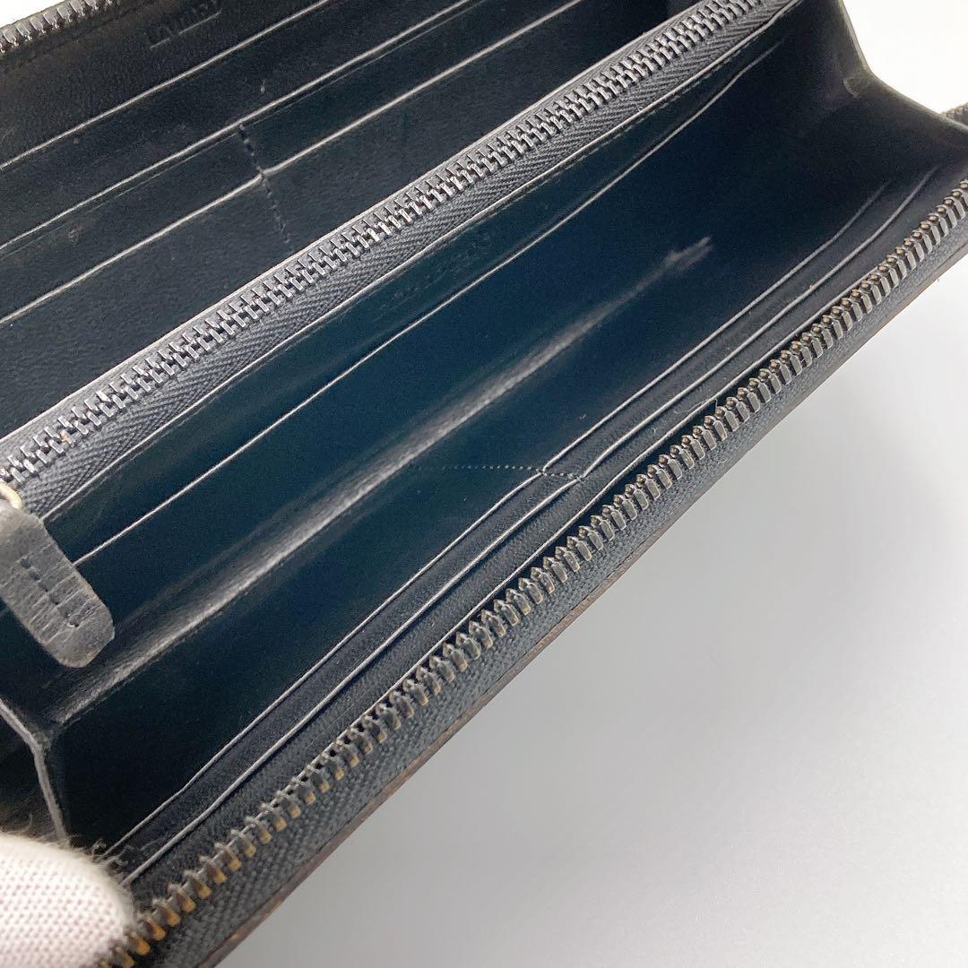 ウォームスクラフツ マニュファクチャー 長財布 コードバン ラウンドジップ BK