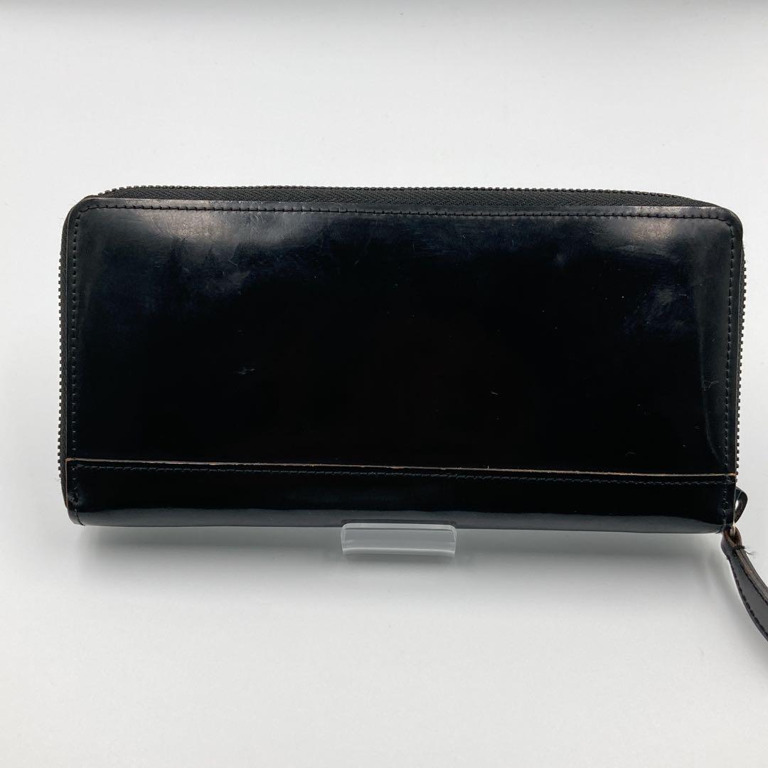 ウォームスクラフツ マニュファクチャー 長財布 コードバン ラウンドジップ BK