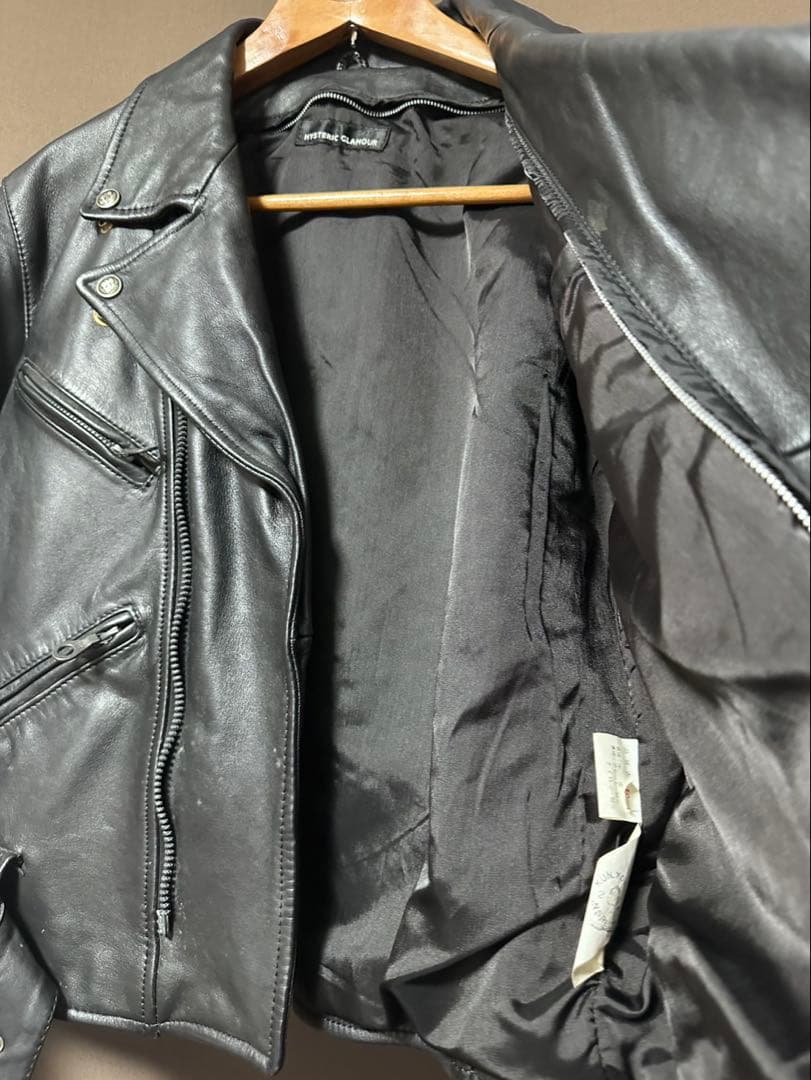 【希少品】ヒステリックグラマー　ダブルライダース　ririジップ