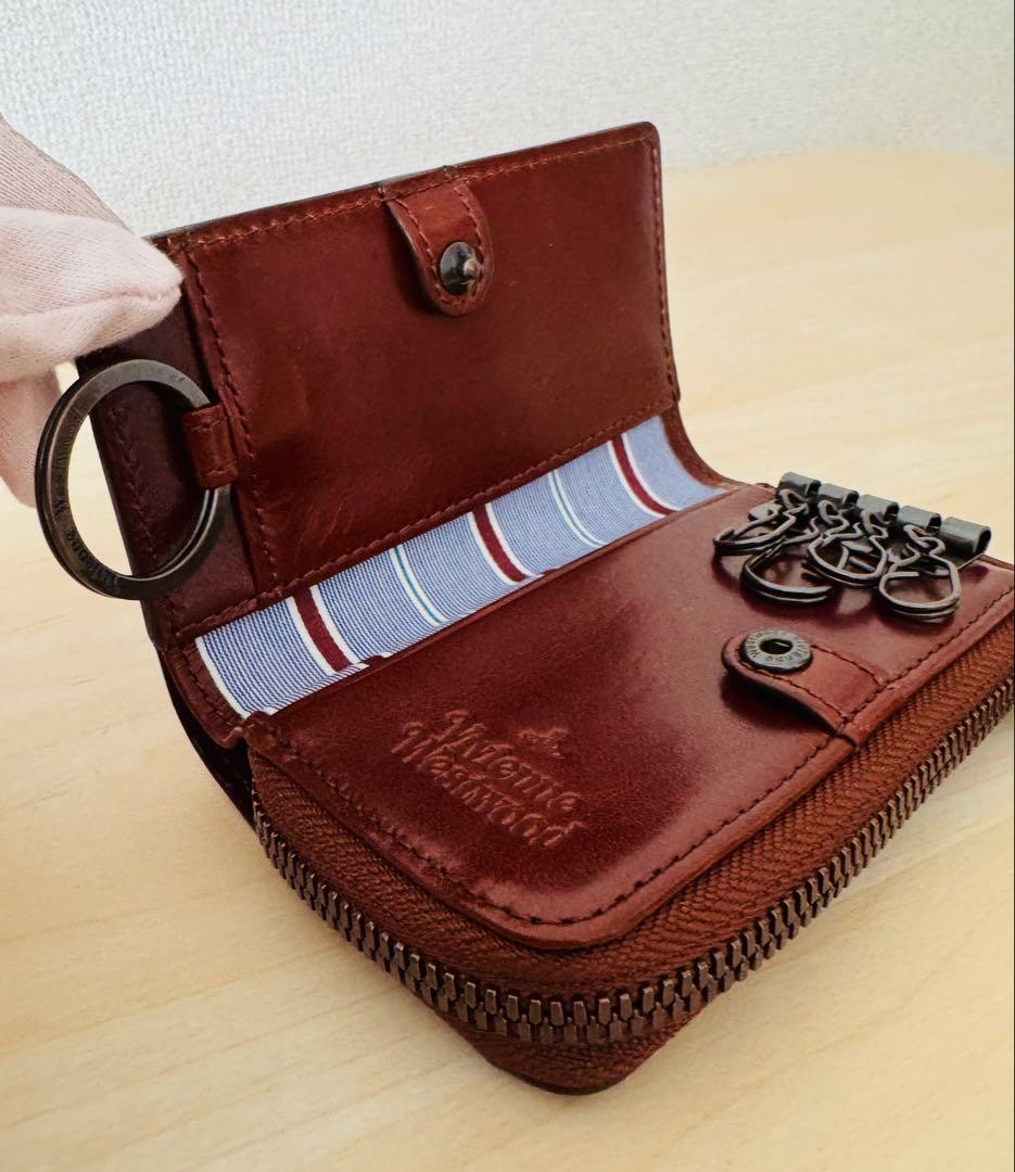 新品☆ヴィヴィアン☆ キーケース＋L字ファスナー小銭入れ＋キーリング☆コッパー茶