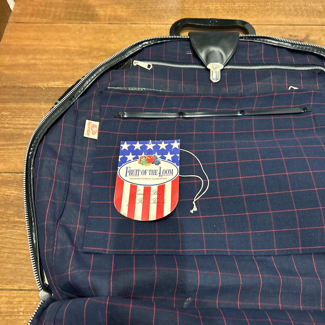 激レア　希少品　FRUIT OF THE LOOM チェック　ガーメントバッグ