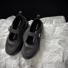 SALOMON COMME des GARCONS ブラック スニーカー23cm