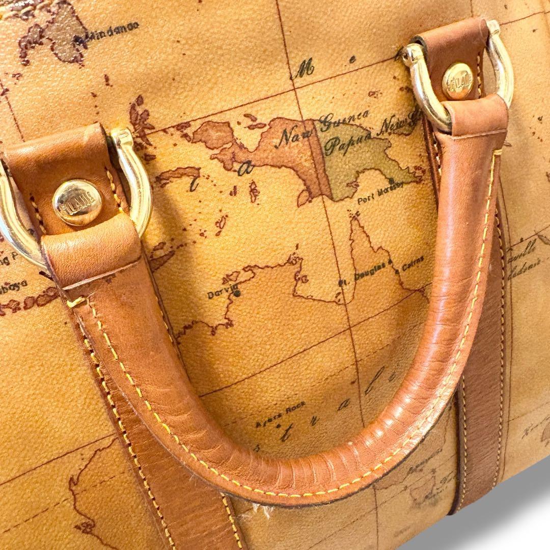 美品✨PRIMA CLASSE プリマクラッセ 地図柄 ボストンバッグ トラベル