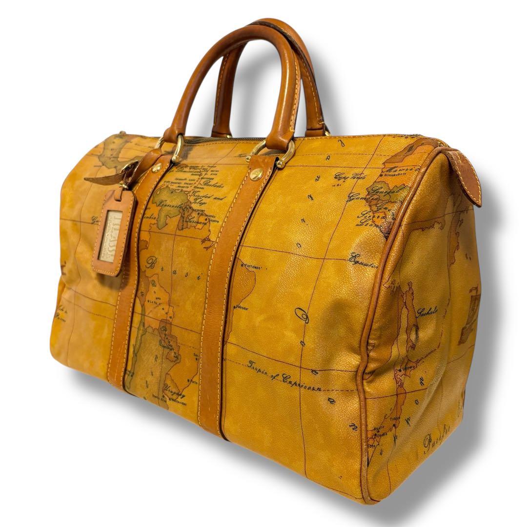 美品✨PRIMA CLASSE プリマクラッセ 地図柄 ボストンバッグ トラベル