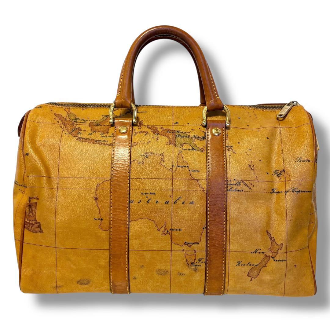 美品✨PRIMA CLASSE プリマクラッセ 地図柄 ボストンバッグ トラベル