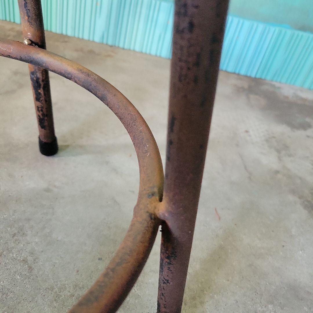 オリジナル天然無垢材リメイク　木製バースツール　唯一無二