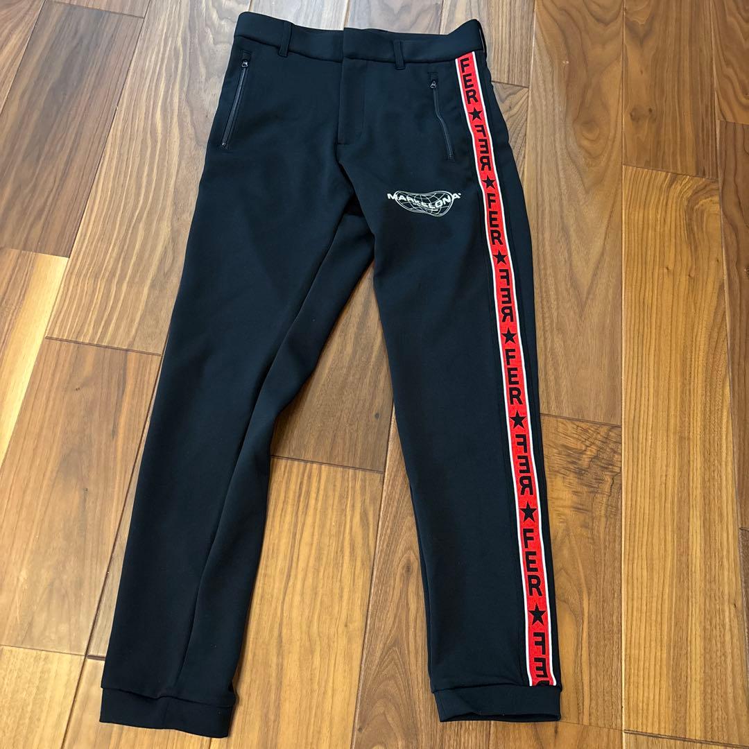 美品MARK&LONA ブラック ジョガーパンツ