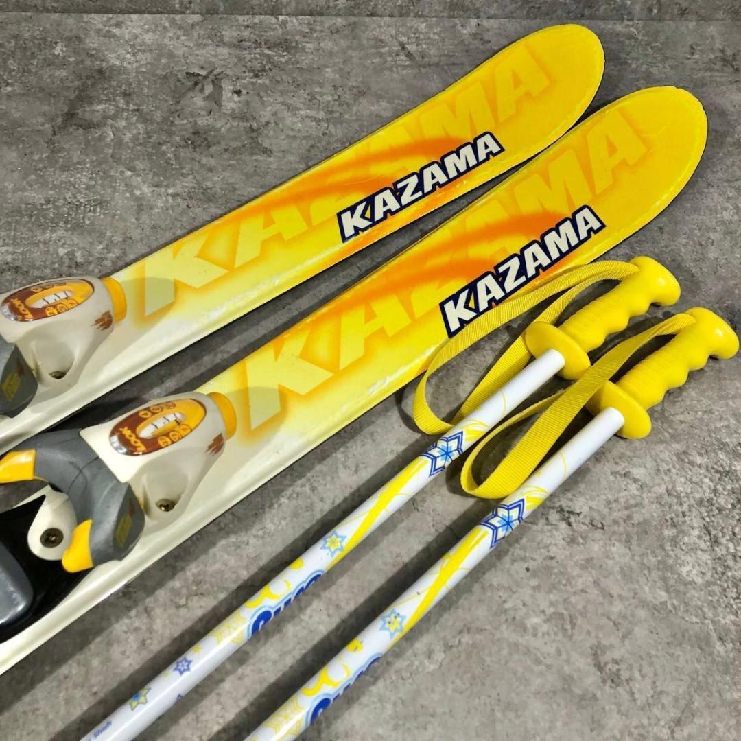 人気 KAZAMA カザマ SPAX 110 ジュニア スキー 4点 セット