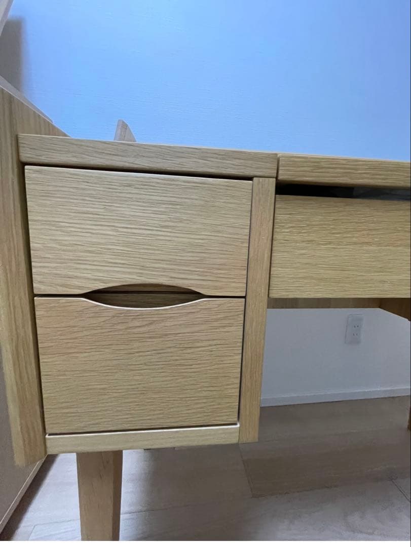 ナチュラルウッド シンプルデスク