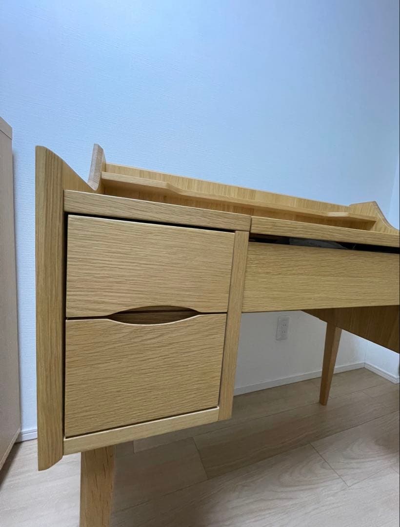 ナチュラルウッド シンプルデスク