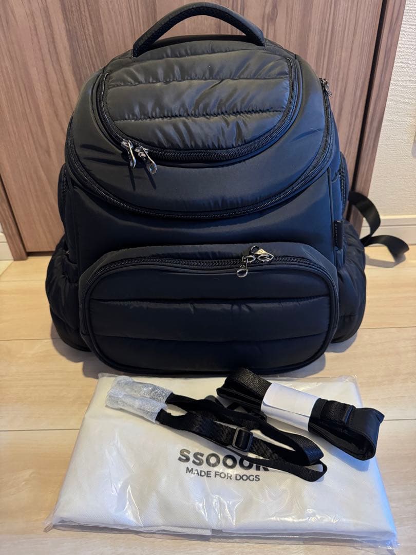 SSOOOK 犬用リュック ブラック Mサイズ