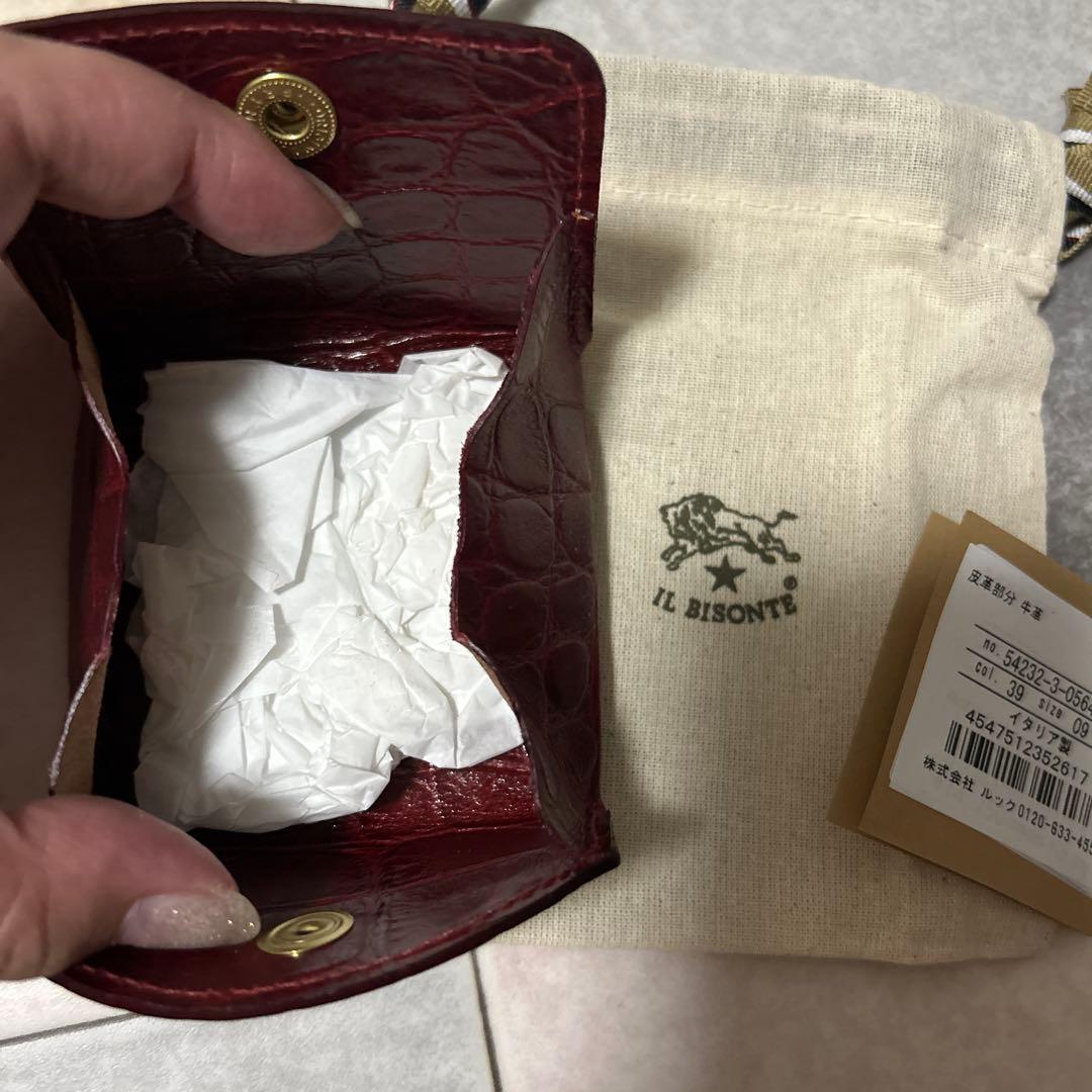 IL BISONTE 赤 レザー ケース