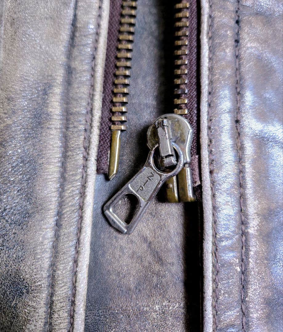 40s ヴィンテージ ダブル ライダース コート モーターサイクル ジャケット