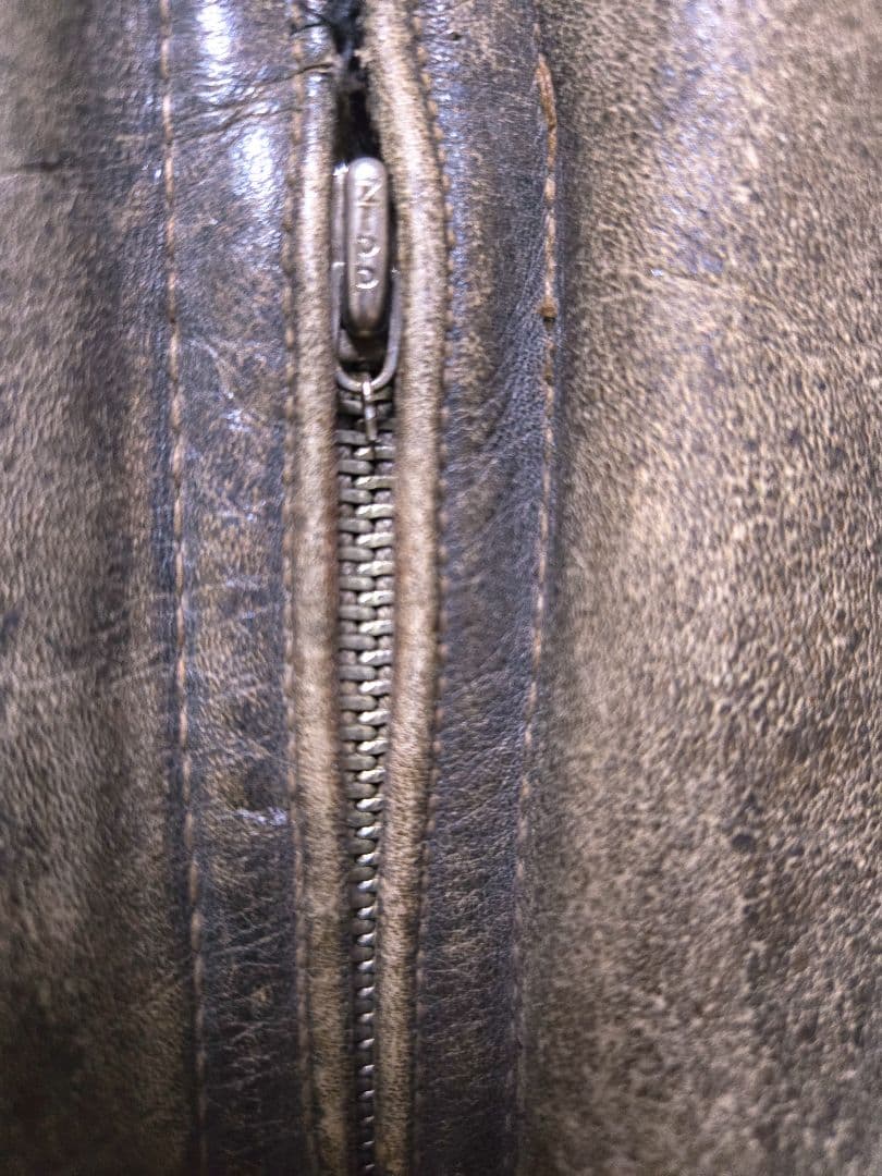 40s ヴィンテージ ダブル ライダース コート モーターサイクル ジャケット