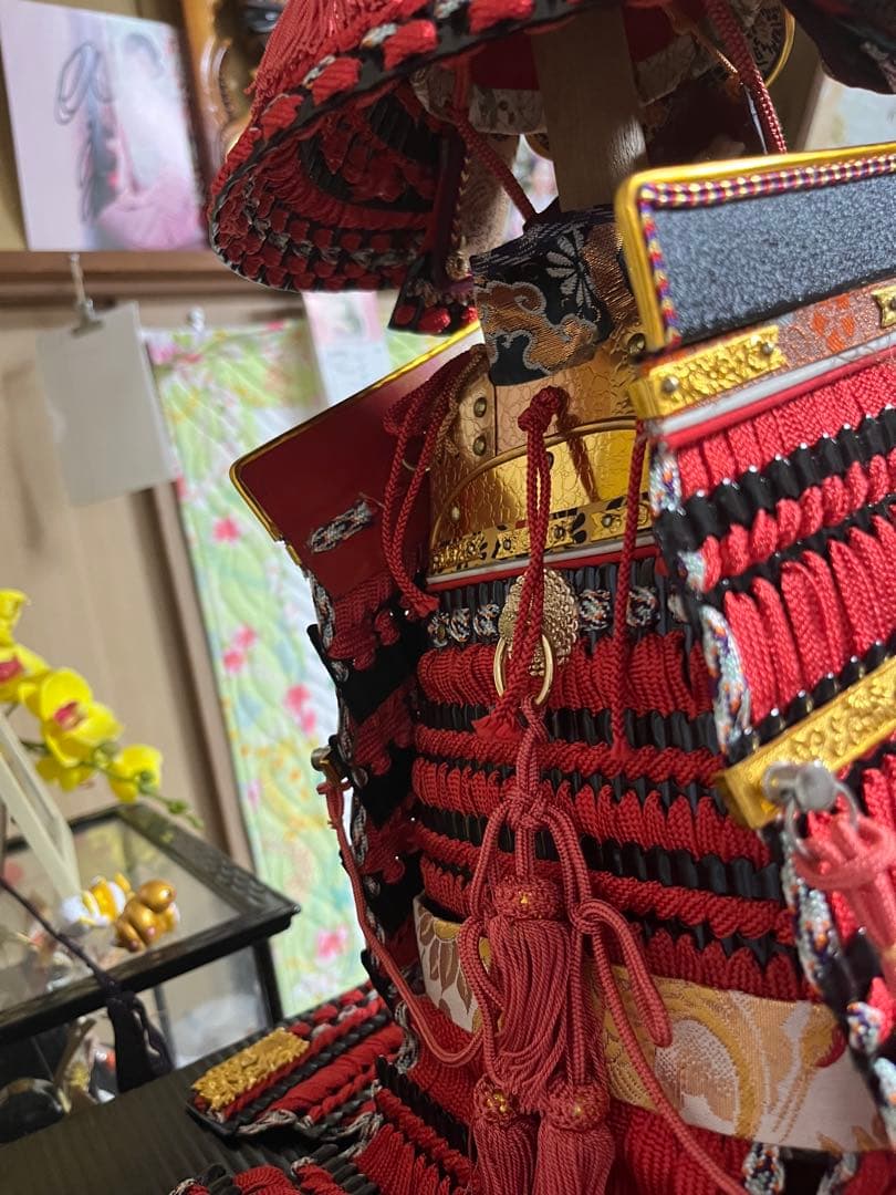 50年前の伝統的 五月人形 武士の姿