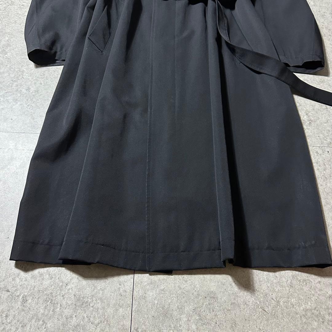 10AW 美品 Y's for men 黒 ウール ロング ステンカラー コート