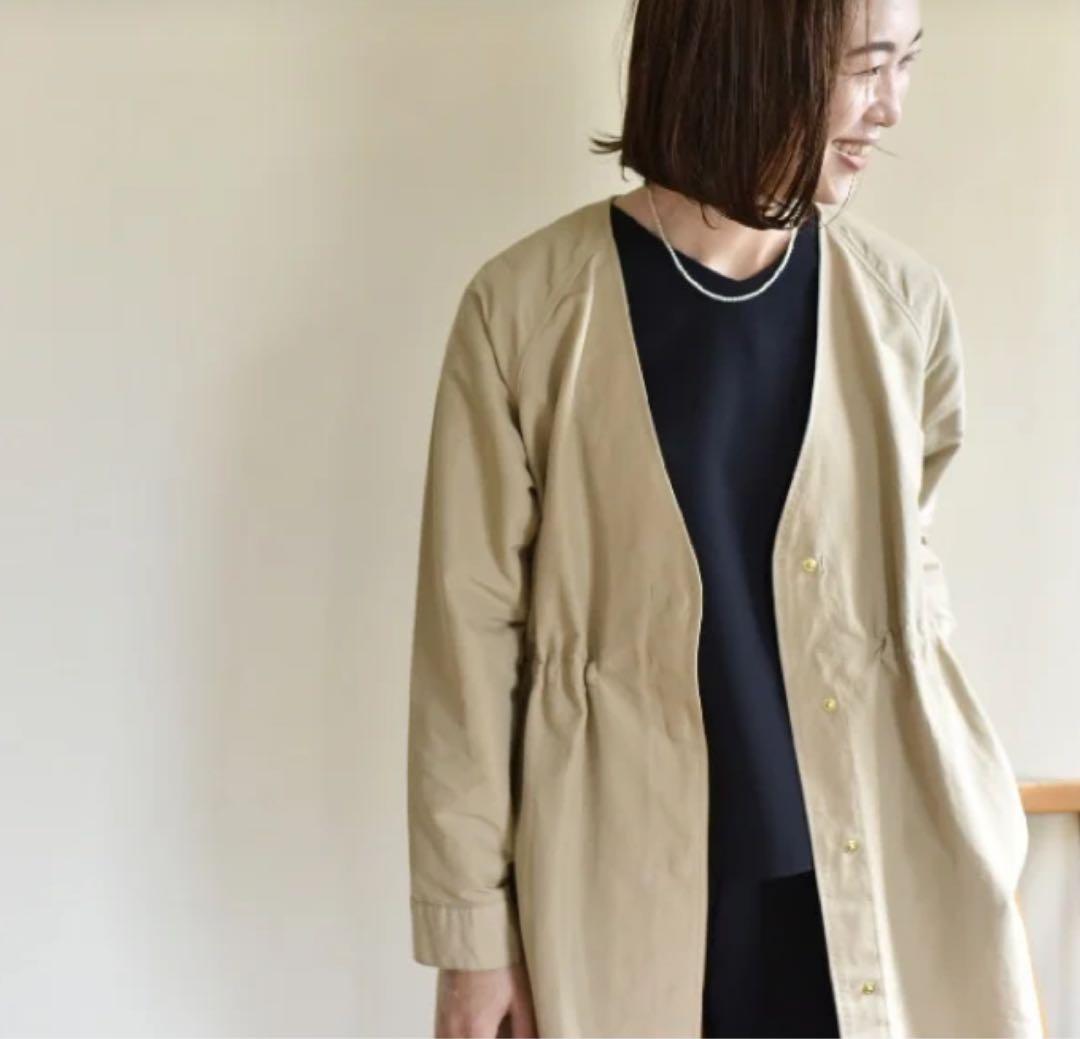 【美品】OUR 頼れるノーカラーコート