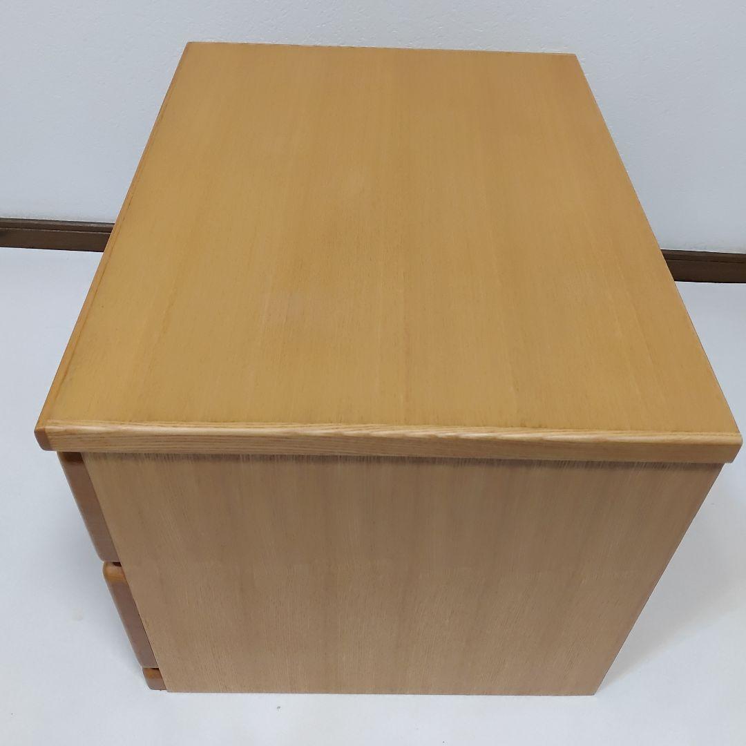 美品 起立木工 チェスト マリナシリーズ 2段3杯 タモ材 送料無料