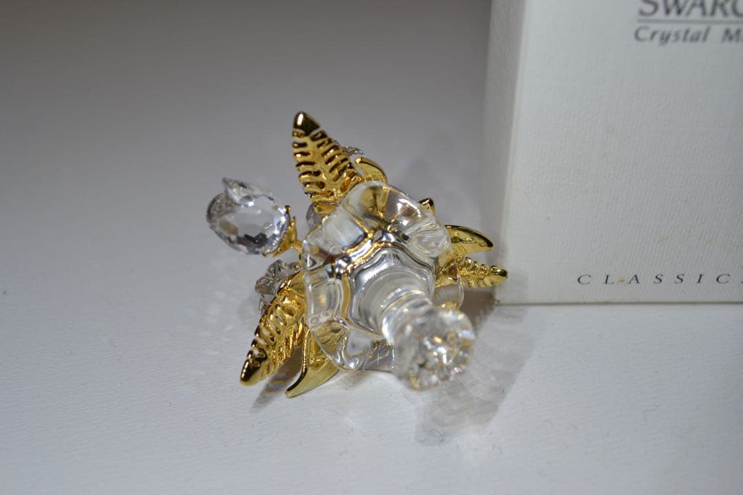 スワロフスキー フラワーブーケ 置物