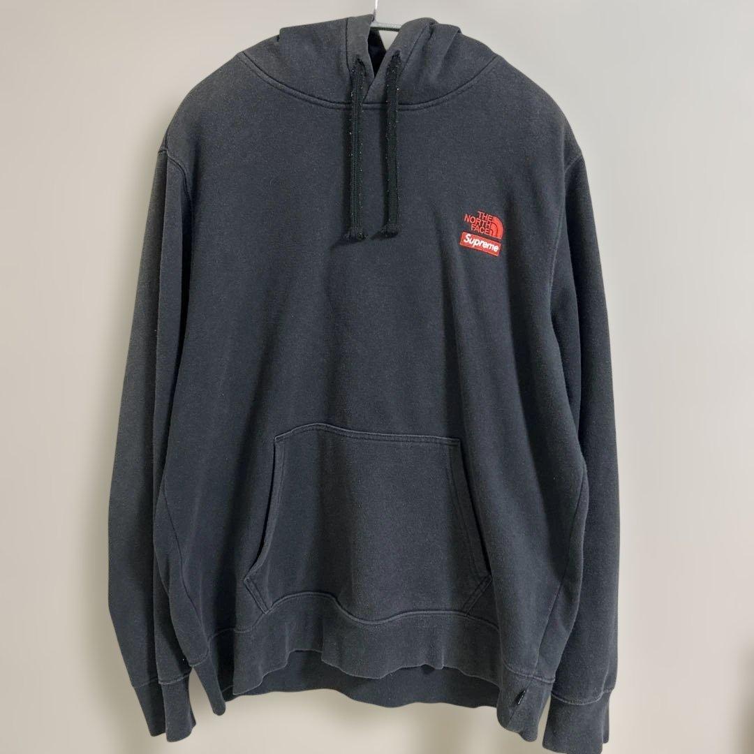 【希少】シュプリーム ノースフェイス 刺繍 コラボ パーカー 入手困難 M