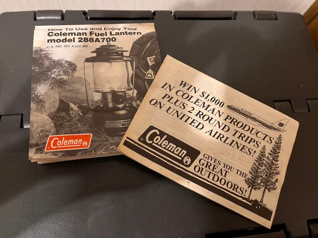 Coleman ADJUSTABLE TWO MANTLE 1991年5月