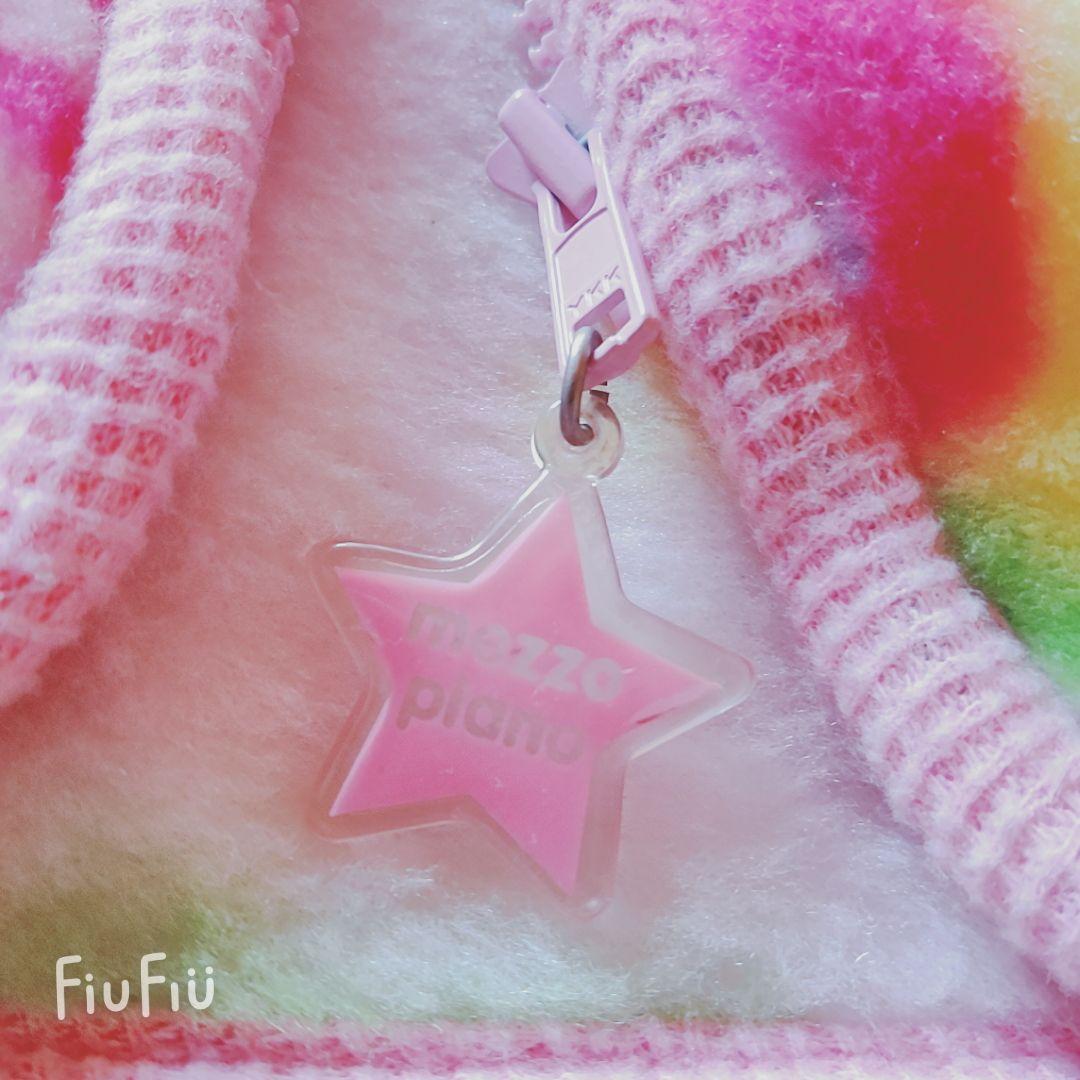 メゾピアノ♡ミミポポちゃんリリココちゃん　フードつきブランケットコート　95