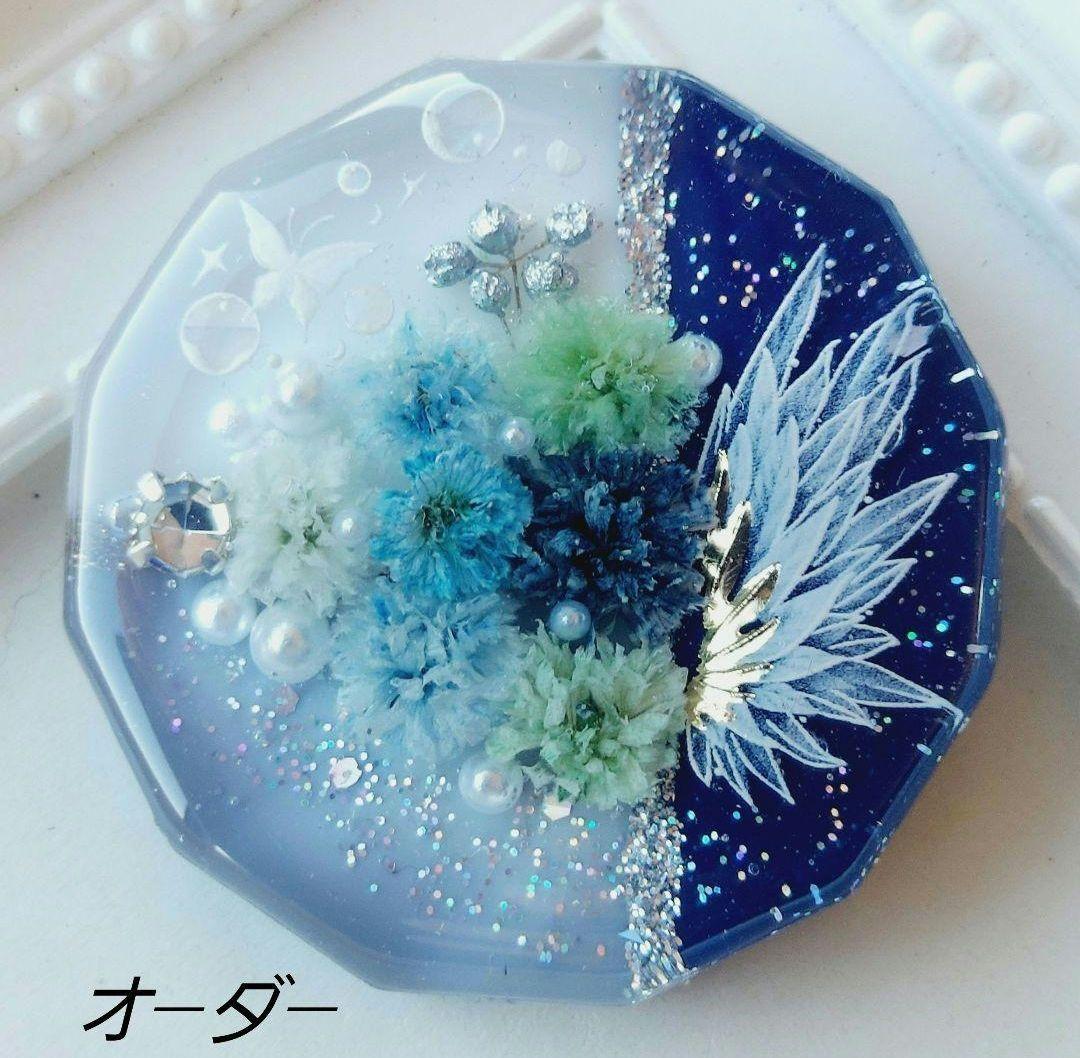 メグえもん　レジン　ヘアゴム　ポニーフック　ブローチ