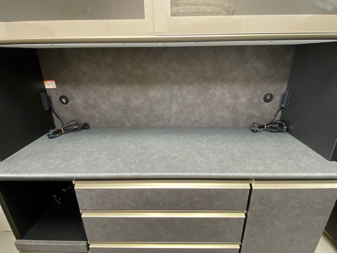 ニトリ キッチンボード ラピス2 BK クローチェ