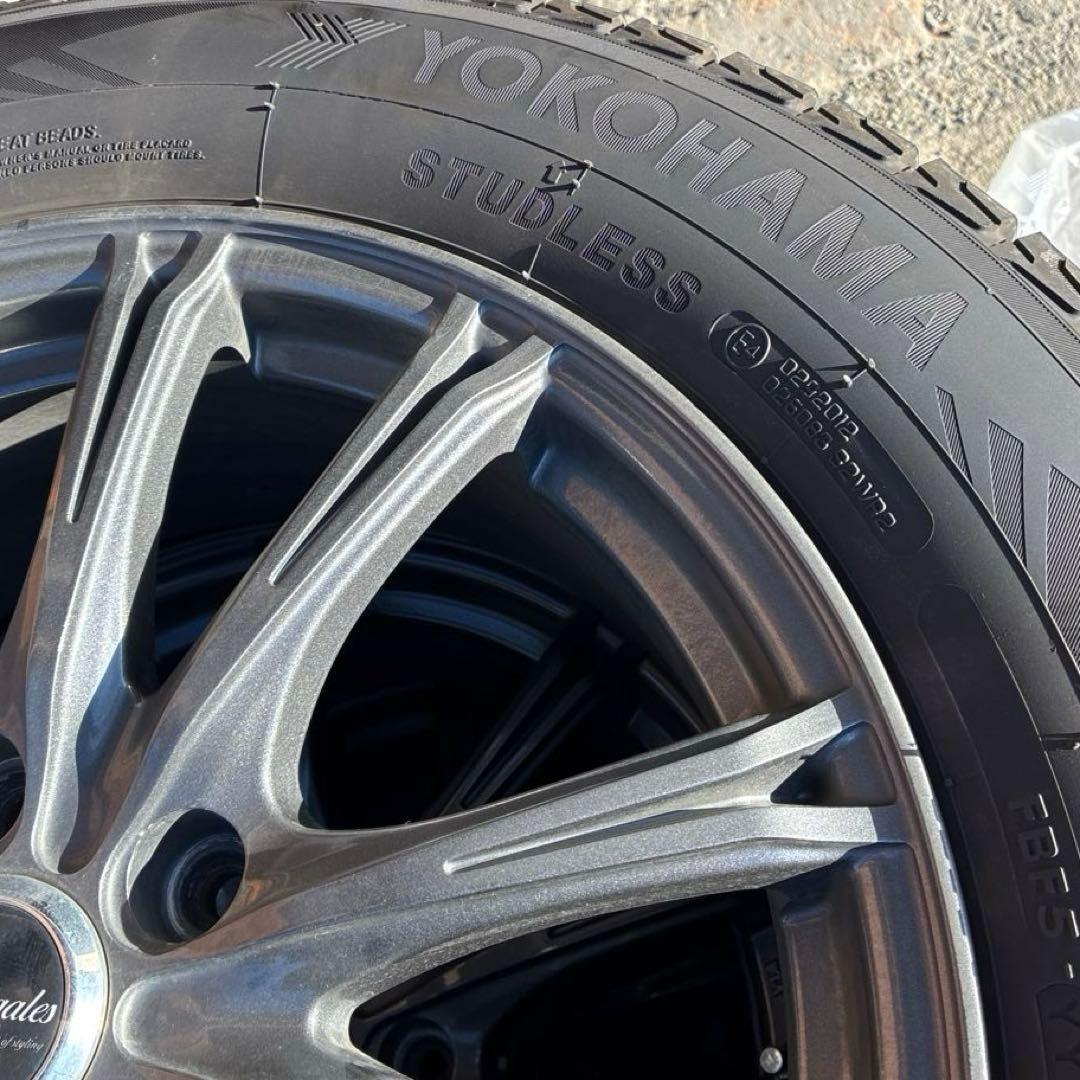 ヨコハマG075 225/65R17 102Q ホイールスタッドレスタイヤ 4本