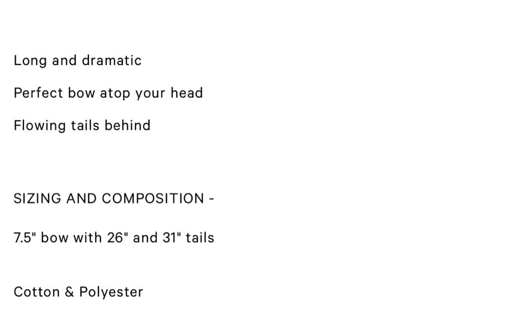 SANDY LIANG 6月までSALE໒꒱ ブラックリボンヘアアクセサリー