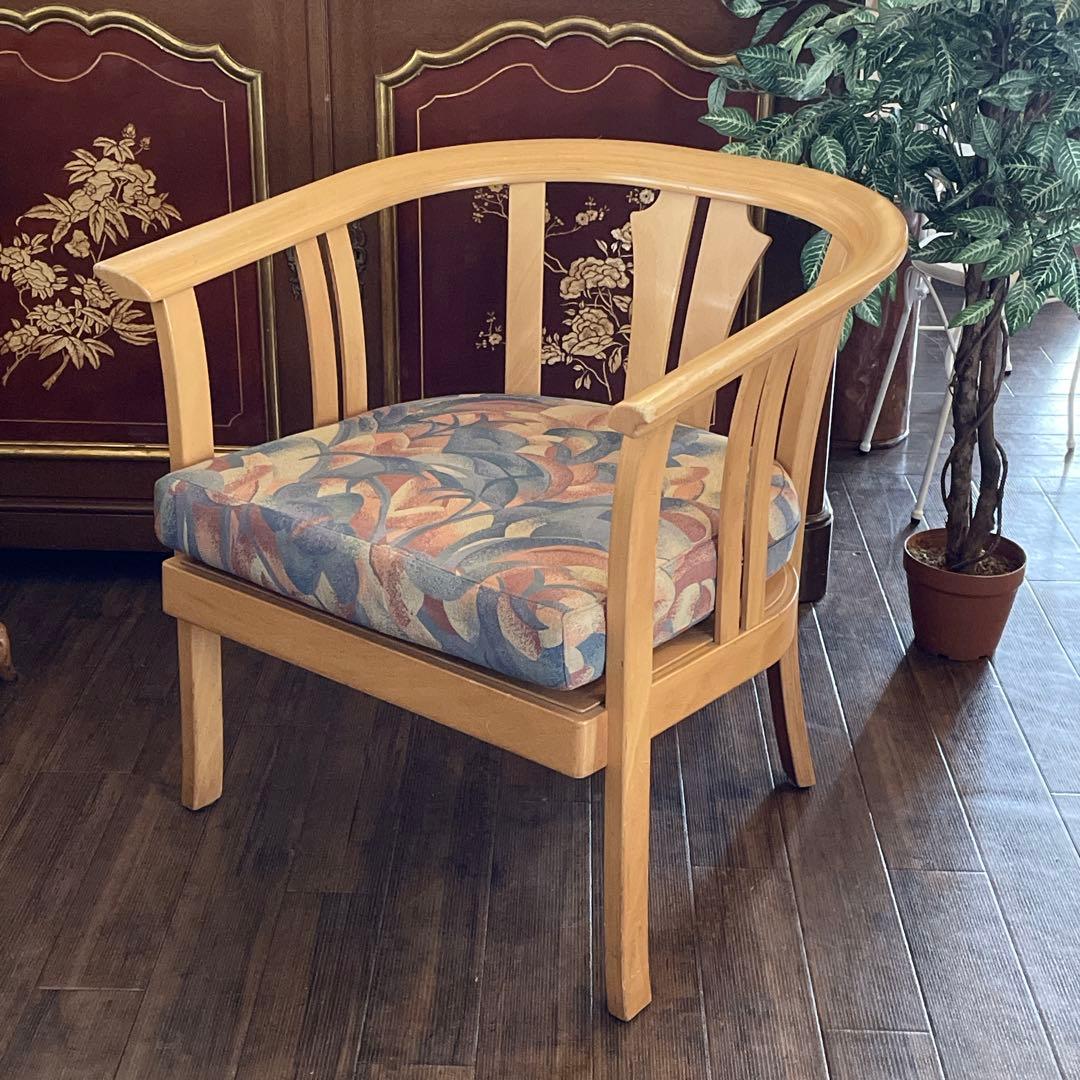 r202 Tsushima kogyo 曲げ木のワイドチェア 安心の日本製