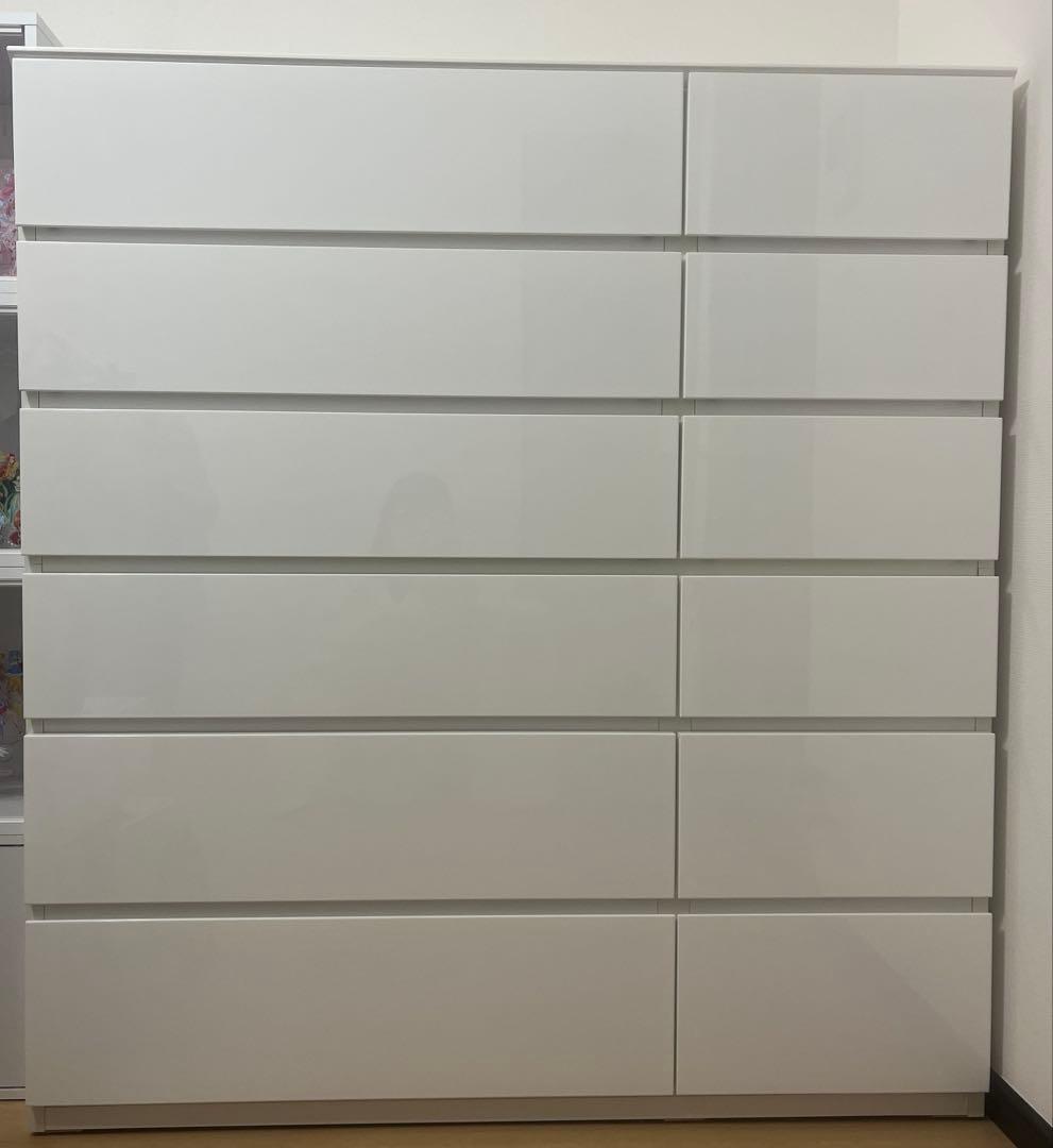 ニトリ ハイチェスト 白 タンス クエス 120-6HC チェスト 6段