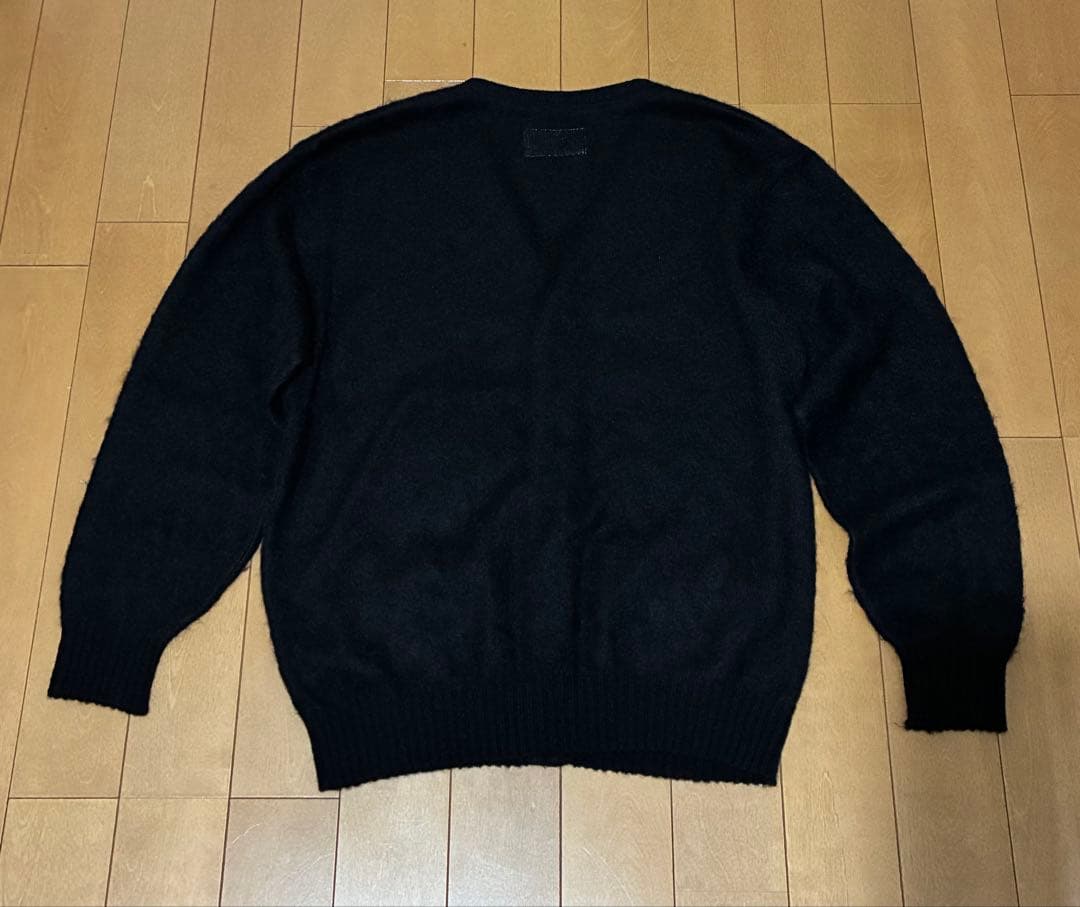 ワコマリア　モヘア　カーディガン　黒XL