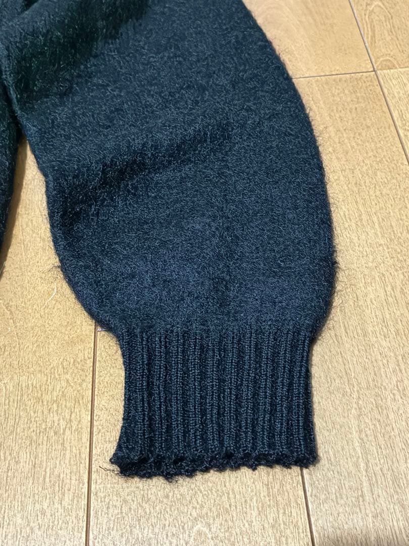 ワコマリア　モヘア　カーディガン　黒XL