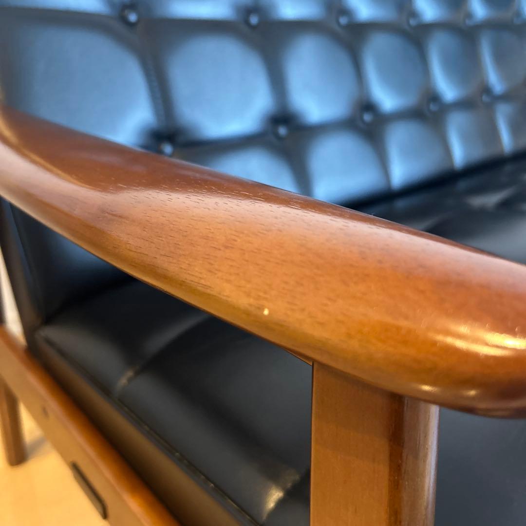 カリモク60 Kチェア　ソファ　ブラック