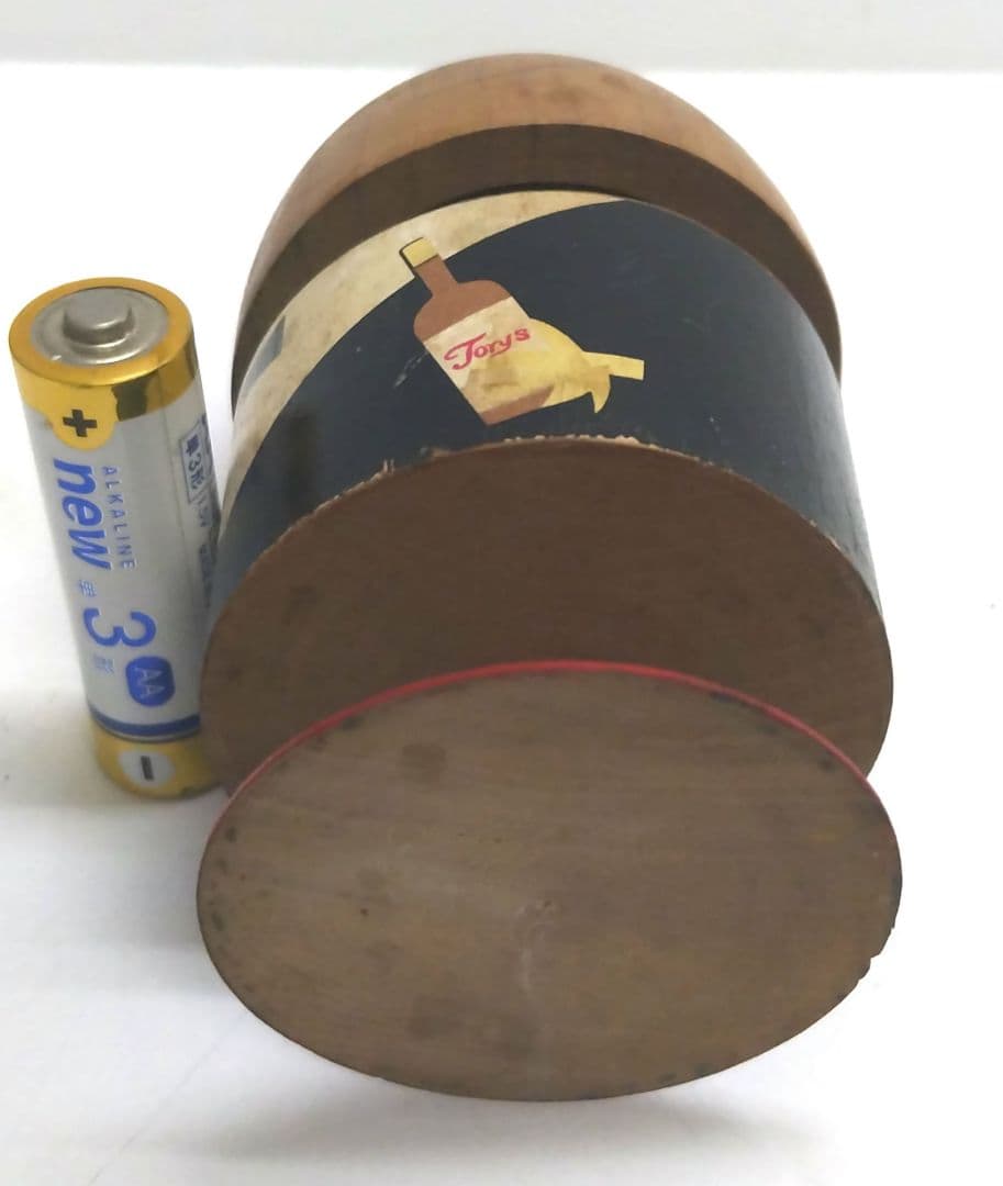 昭和レトロ木製\"トリス爪楊枝入れ\"